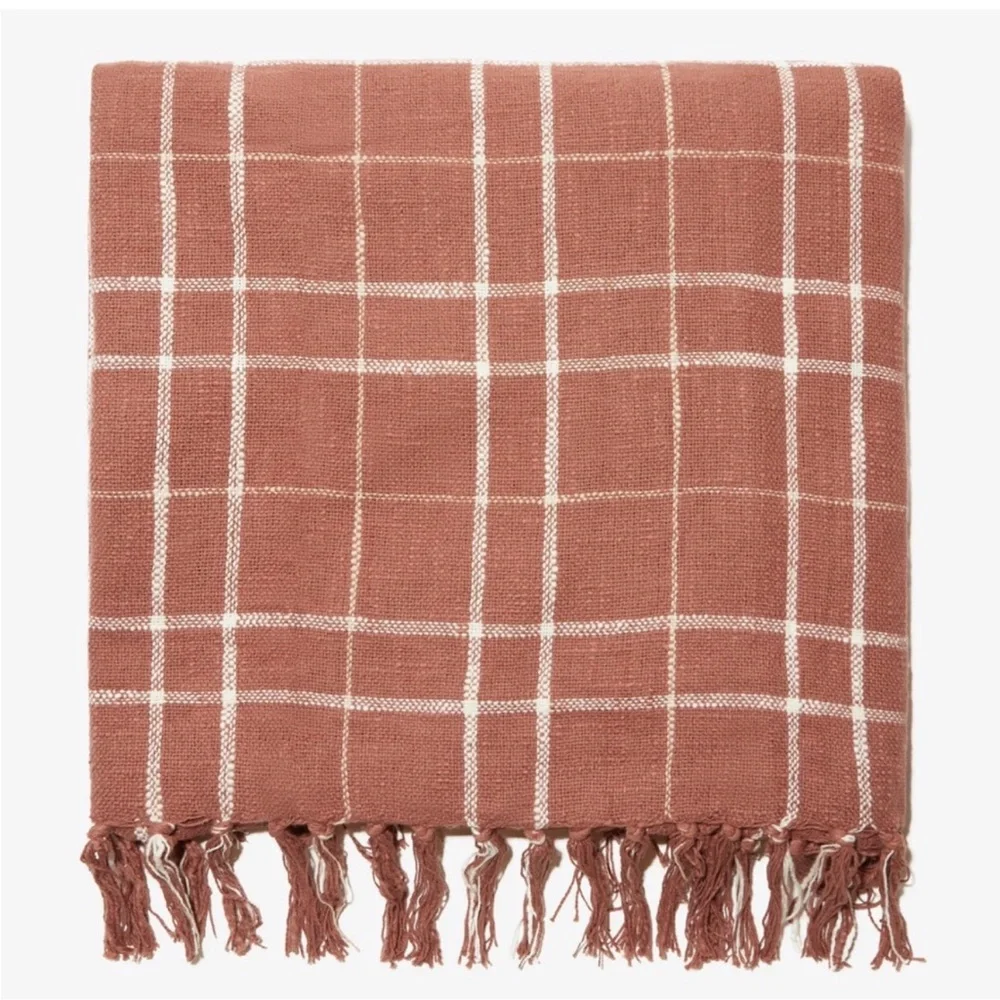 Little Korboose by April Nemeth‎ Woven Throw Blanket Rust 50 x 60